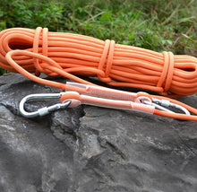 YW9G Outdoor Rock Climbing Safety Rope with 2 Hooks