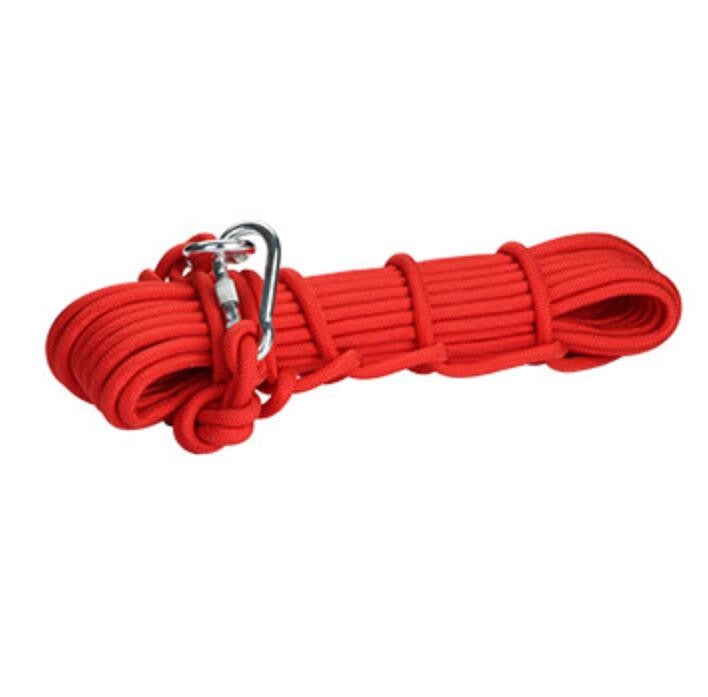 AK8T Outdoor Rock Climbing Safety Rope 10M with 2 Hooks – ZebSports