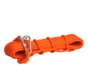 AK8T Outdoor Rock Climbing Safety Rope 10M with 2 Hooks