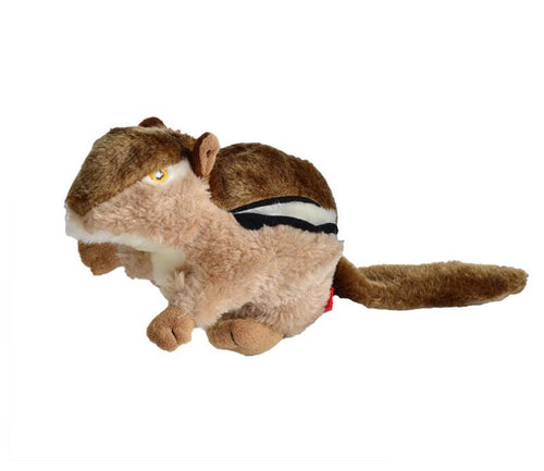 Plush Squirrel Skinny Squeaky Dog Toy