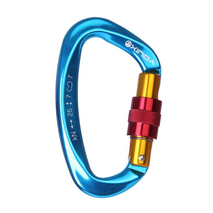 Ultra Strength D Shape Locking Carabiner Climbing Hook