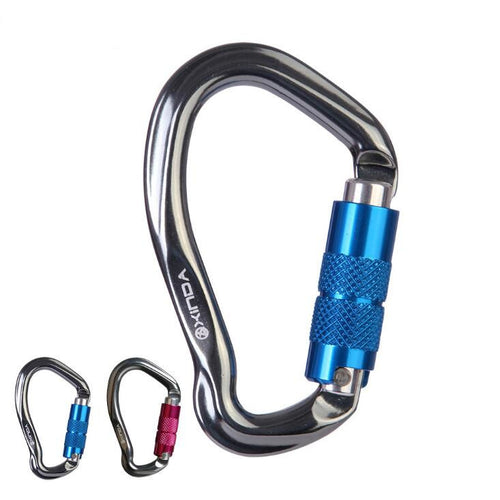 PZ6A Ultra Strength D Shape Locking Carabiner Climbing Hook