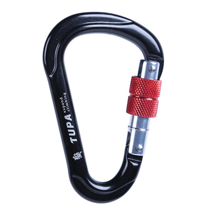 FH3B Ultra Strength D Shape Locking Carabiner Climbing Hook