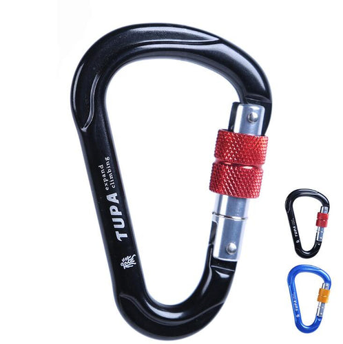 FH3B Ultra Strength D Shape Locking Carabiner Climbing Hook