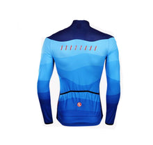 Fade Blue Long Sleeve Cycling Jersey Set