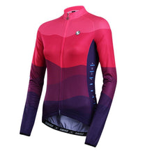 Fade Red Long Sleeve Cycling Jersey Set