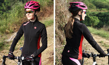 Black Women Long Sleeve Cycling Jersey