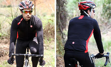 Black Men Long Sleeve Cycling Jersey