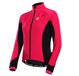 Rose Black Women Long Sleeve Cycling Jacket