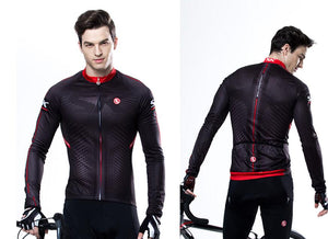 Noble Black Men Long Sleeve Cycling Jersey