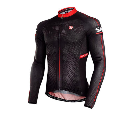 Noble Black Men Long Sleeve Cycling Jersey