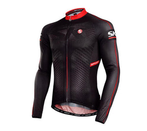 Noble Black Men Long Sleeve Cycling Jersey Set