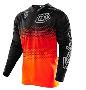 Black Orange Loose Long Sleeve Cycling Jersey