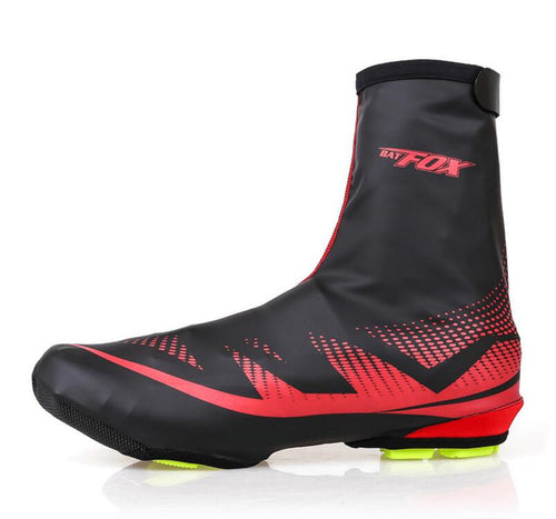 Red Waterproof  Cycling Shoe Covers