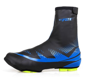 Blue Waterproof  Cycling Shoe Covers