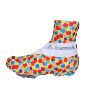 Colorful Dot Zippered Cycling Shoe Covers