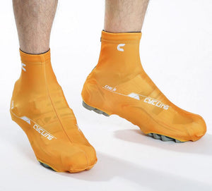 Solid Orange Splash-proof Cycling Shoe Covers