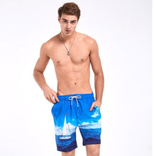 Men's Blue Sea Beach Board Shorts