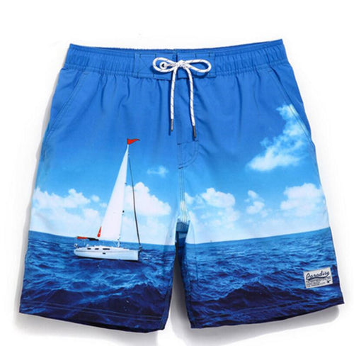 Men's Blue Sea Beach Board Shorts