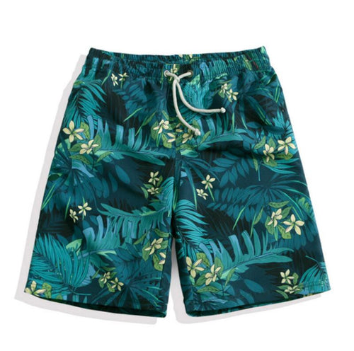 Men's Green Jungle Beach Board Shorts
