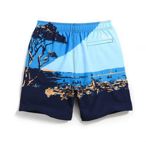 Men's Blue Far Sea Beach Board Shorts