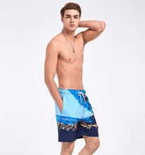 Men's Blue Far Sea Beach Board Shorts