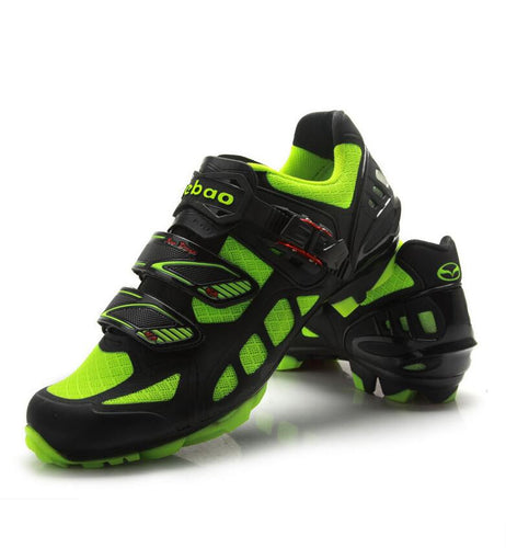 Green Black Pro MTB Cycling Shoes