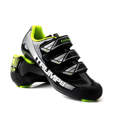 Black White Road Bike Racing Shoes