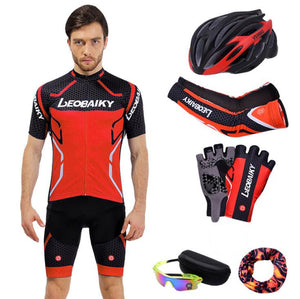 Red Short Sleeve Cycling Full Set