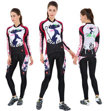 White Cat Long Sleeve Cycling Jersey Set