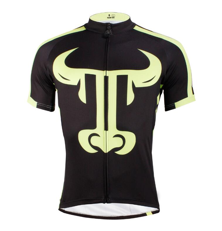 Green Bull Head Short Sleeve Jersey