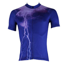 Dark Blue Lightning Short Sleeve Jersey