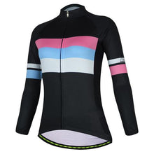 Simple Stripe Long Sleeve Cycling Jersey Set