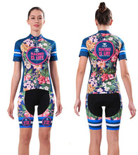 Tropical Flowers Short Sleeve Cycling Jersey Set - enjoy-outdoor-sport