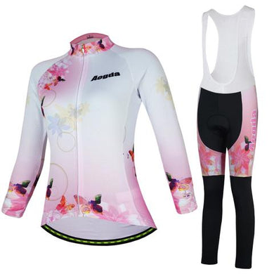 Butterfly Long Sleeve Cycling Jersey Set